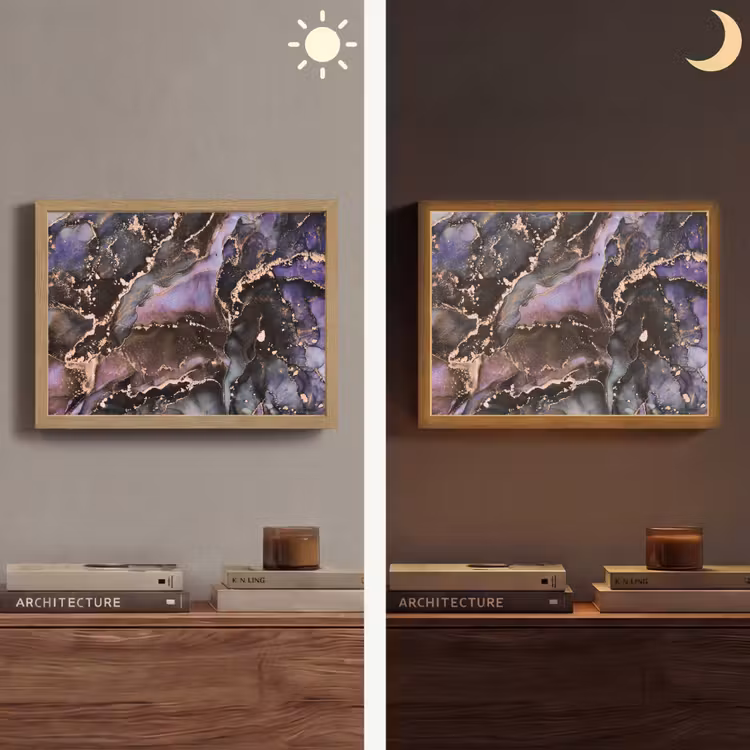Lightbox - Wandlamp - Marmer - Goud - Roze — 6