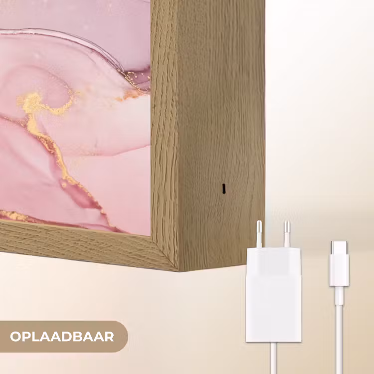 Lightbox - Wandlamp - Goud - Marmer - Roze — 7