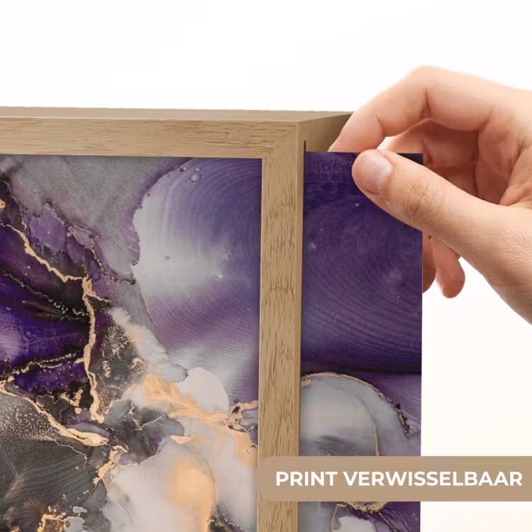 Lightbox - Wandlamp - Goud - Paars - Marmer — 5