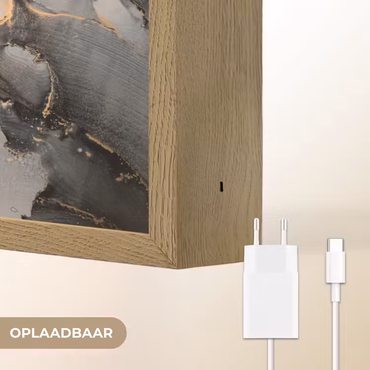 Lightbox - Wandlamp - Grijs - Luxe - Goud - Marmer — 7