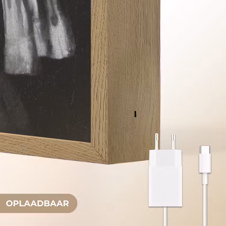 Lightbox - Wandlamp - Het meisje met de parel - Johannes Vermeer - Panterprint — 6