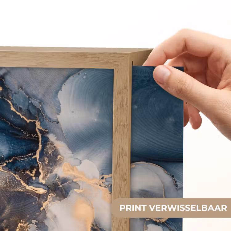 Lightbox - Wandlamp - Marmer - Grijs - Blauw - Luxe - Goud — 5