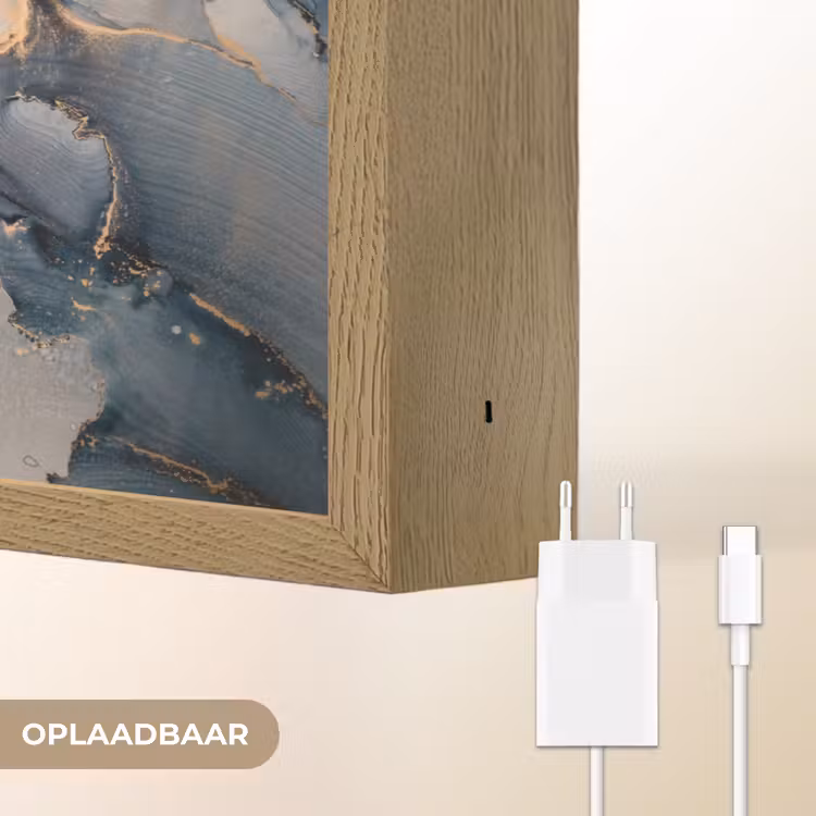Lightbox - Wandlamp - Marmer - Grijs - Blauw - Luxe - Goud — 7