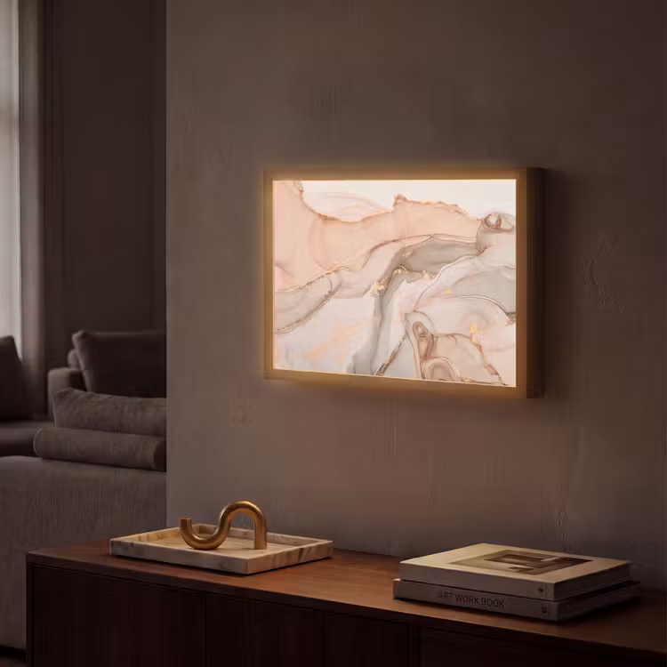 Lightbox - Wandlamp - Marmer - Roze - Rosé — 2