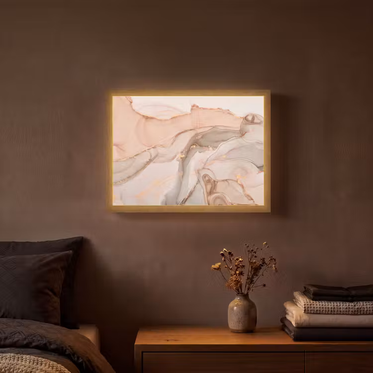 Lightbox - Wandlamp - Marmer - Roze - Rosé — 3