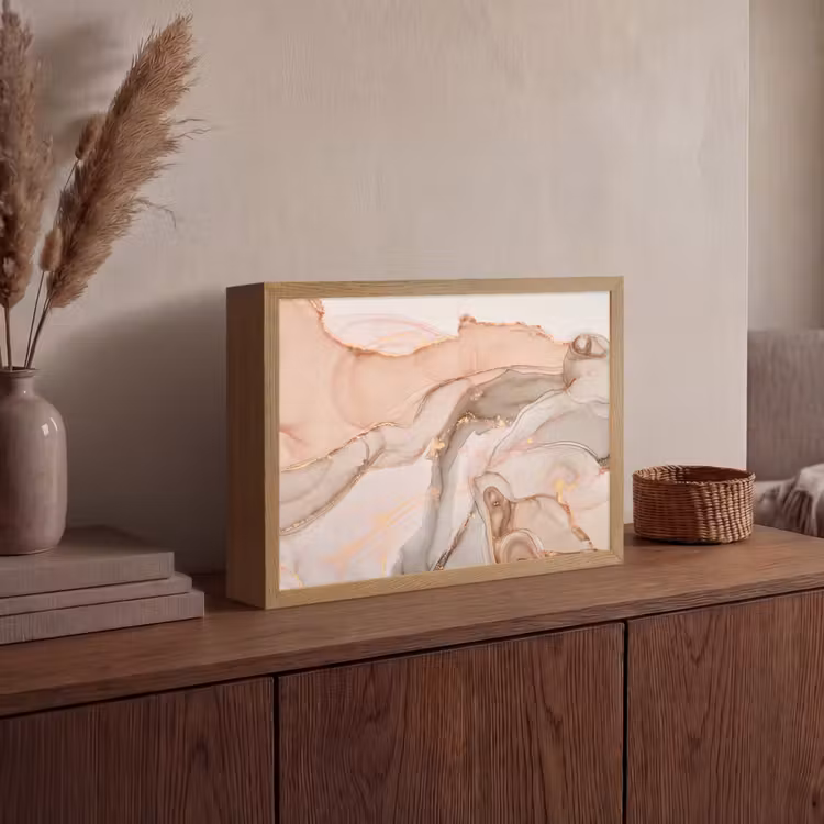 Lightbox - Wandlamp - Marmer - Roze - Rosé — 4
