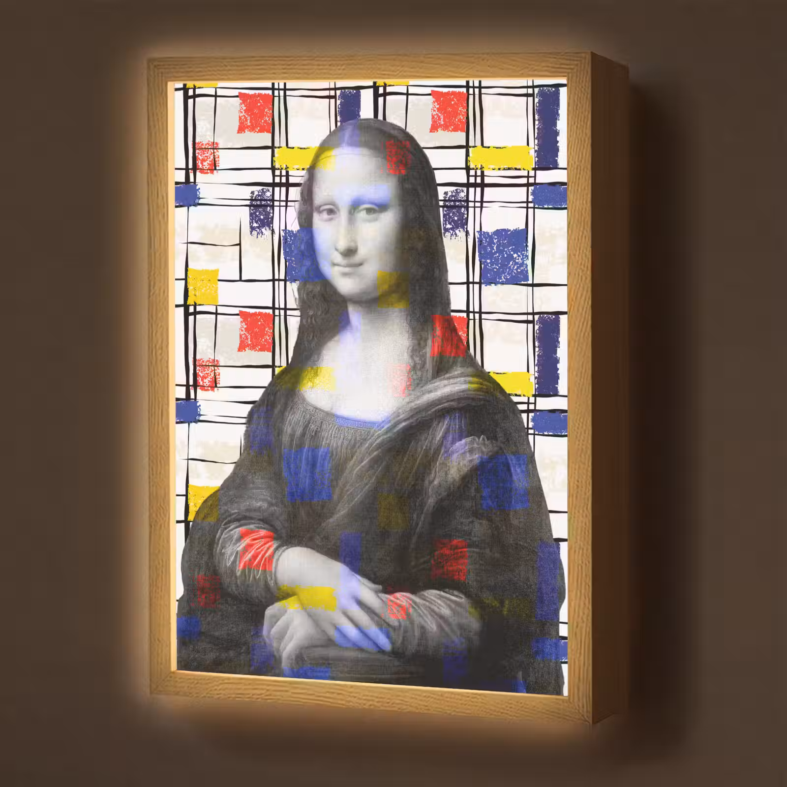 Lightbox - Wandlamp - Mona Lisa - Mondriaan - Oude Meesters — 1
