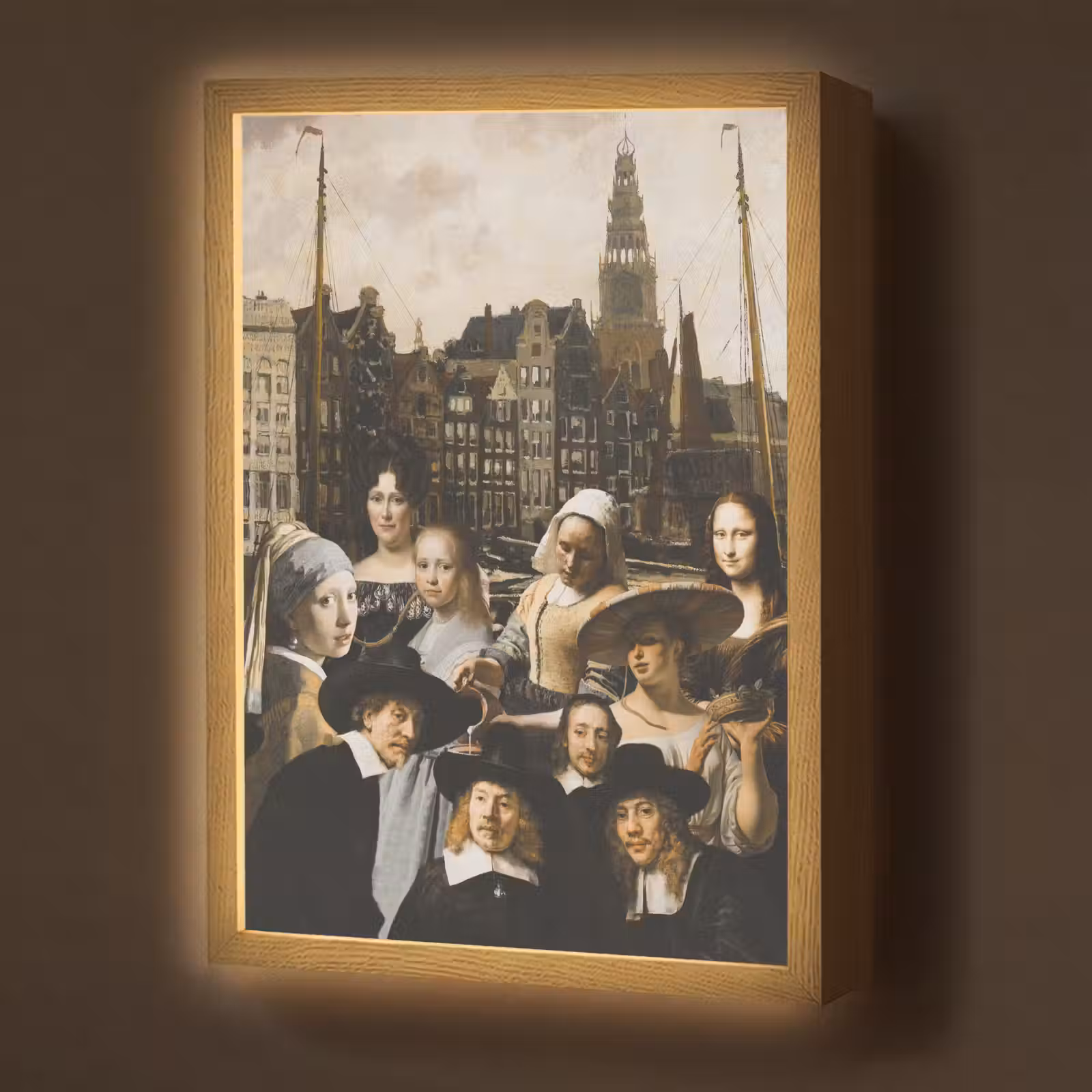 Lightbox - Wandlamp - Schilderij - Oude Meesters - Collage — 1