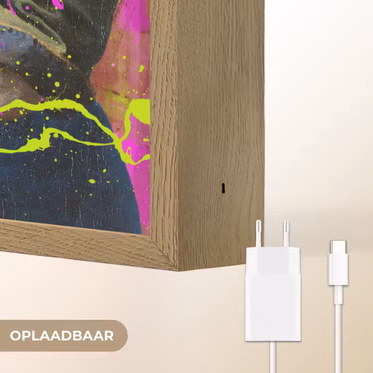 Lightbox - Wandlamp - Melkmeisje - Johannes Vermeer - Neon — 7