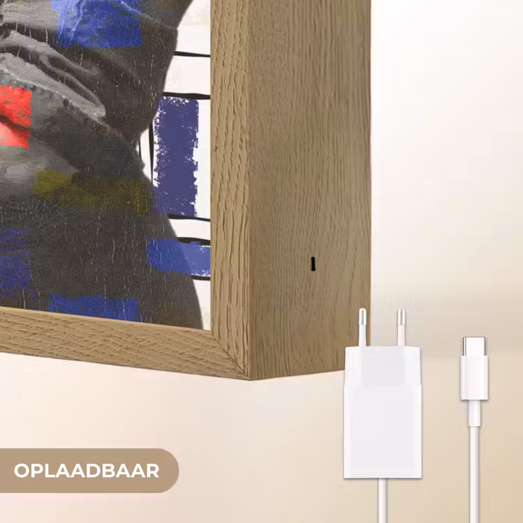 Lightbox - Wandlamp - Melkmeisje - Mondriaan - Collage — 6