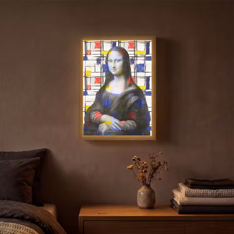 Lightbox - Wandlamp - Mona Lisa - Mondriaan - Oude Meesters — 3
