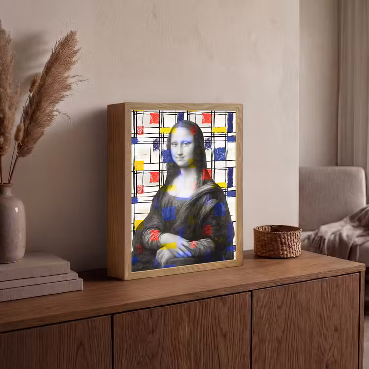 Lightbox - Wandlamp - Mona Lisa - Mondriaan - Oude Meesters — 4