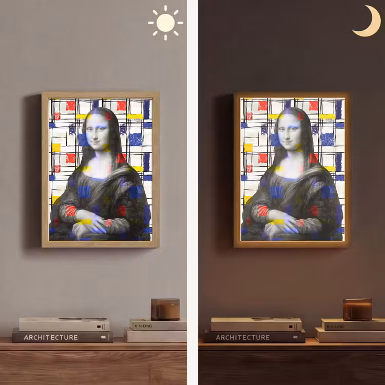 Lightbox - Wandlamp - Mona Lisa - Mondriaan - Oude Meesters — 5