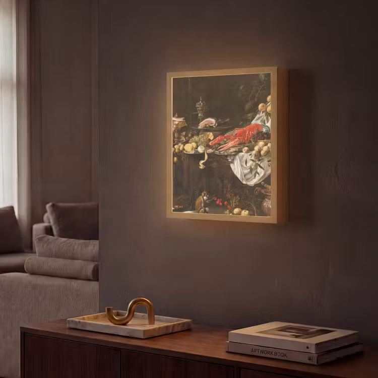 Lightbox - Wandlamp - Pronkstilleven - Adriaen van Utrecht - Olieverf — 2
