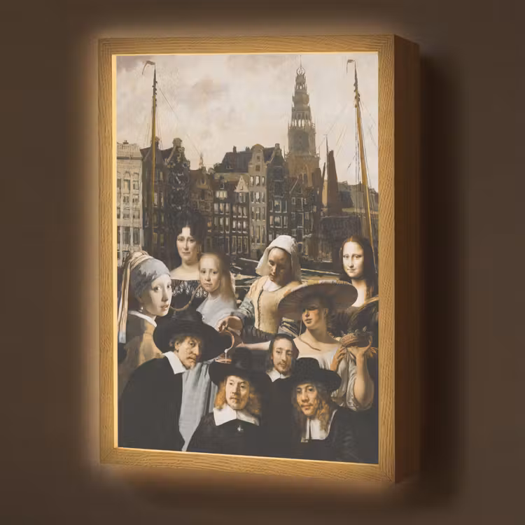 Lightbox - Wandlamp - Schilderij - Oude Meesters - Collage — 1