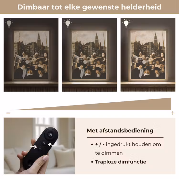 Lightbox - Wandlamp - Schilderij - Oude Meesters - Collage — 8