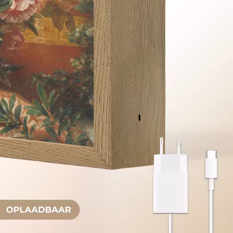 Lightbox - Wandlamp - Grote vaas met bloemen - Josep Mirabent - Oude meesters — 6