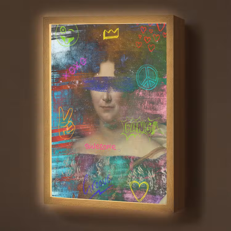 Lightbox - Wandlamp - Johanna Henriette Engelen - Dubois Drahonet - Graffiti — 1