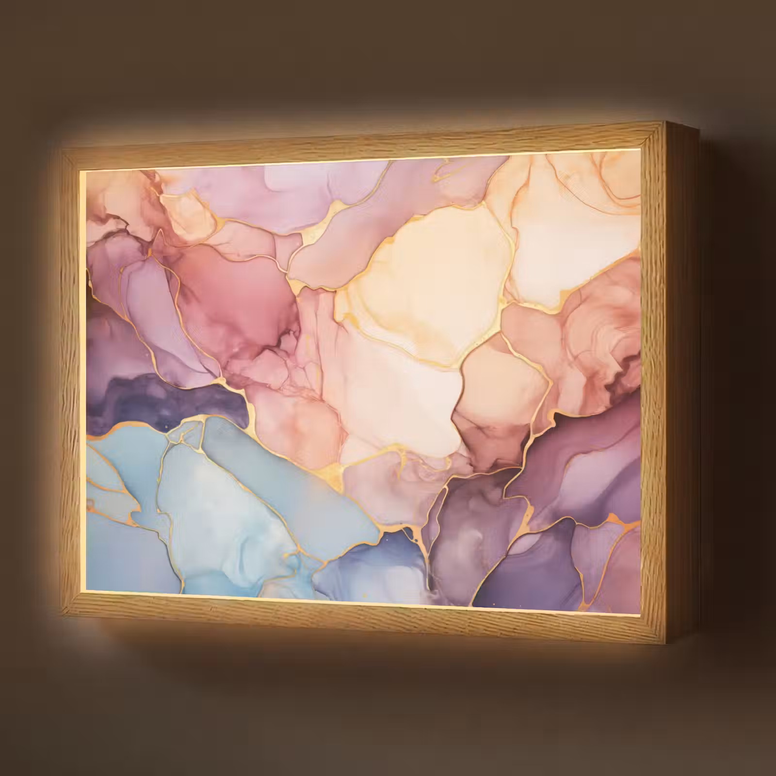 Lightbox - Wandlamp - Marmer - Kleurrijk — 1