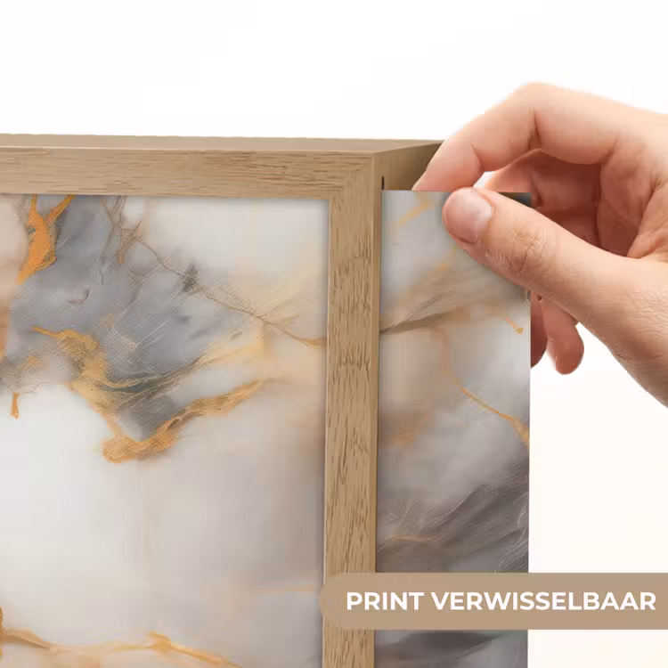 Lightbox - Wandlamp - Marmer - Grijs - Goud — 5