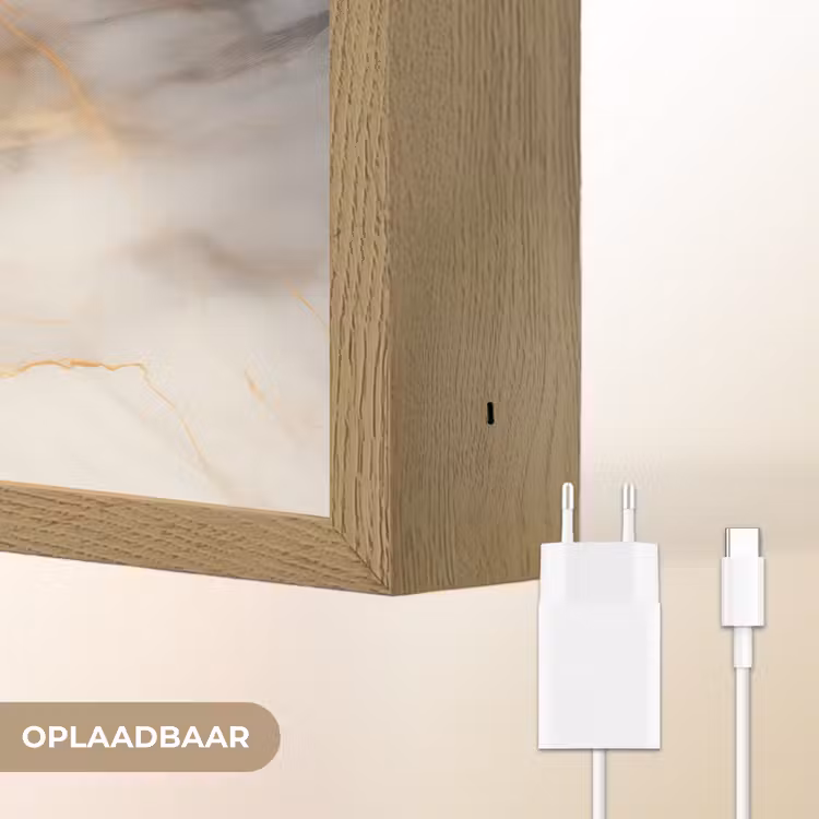 Lightbox - Wandlamp - Marmer - Grijs - Goud — 7