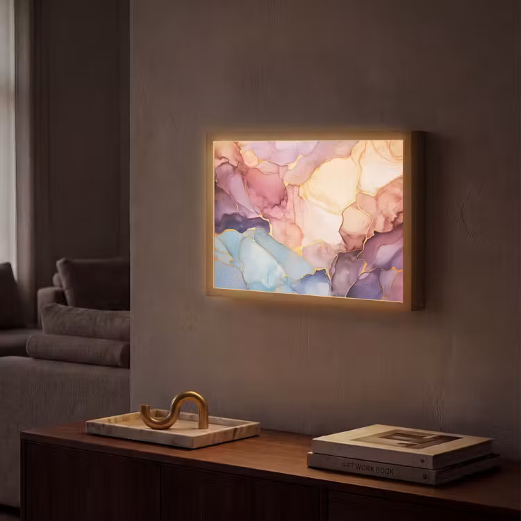 Lightbox - Wandlamp - Marmer - Kleurrijk — 2