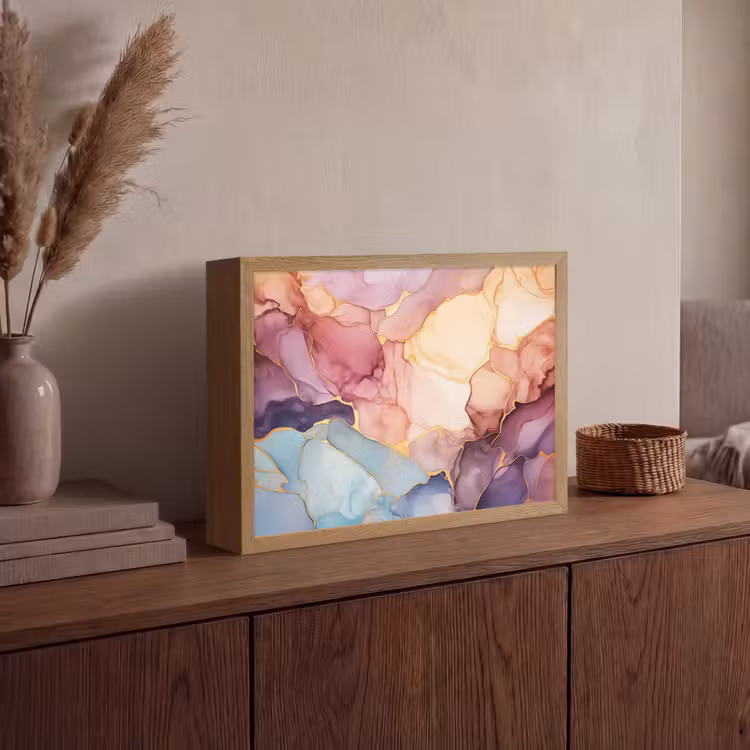 Lightbox - Wandlamp - Marmer - Kleurrijk — 4