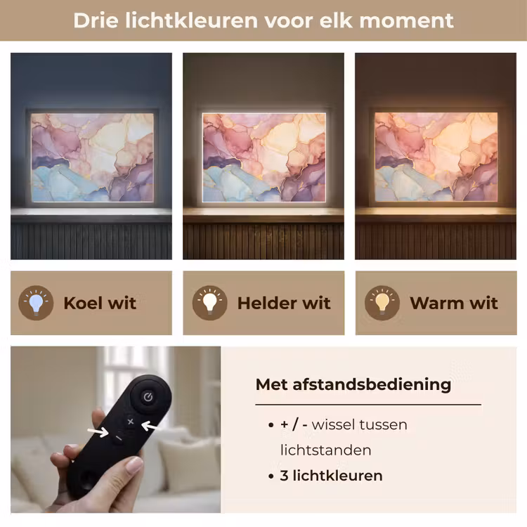 Lightbox - Wandlamp - Marmer - Kleurrijk — 8