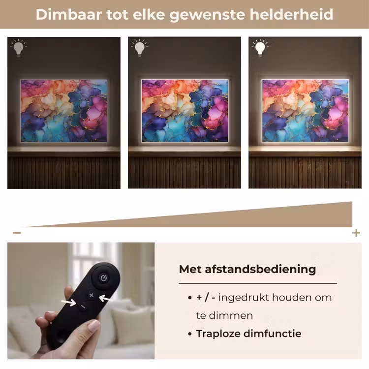 Lightbox - Wandlamp - Marmer - Kleurrijk - Kleuren - Abstract — 9