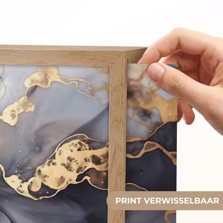 Lightbox - Wandlamp - Marmer - Zwart - Goud - Wit — 5
