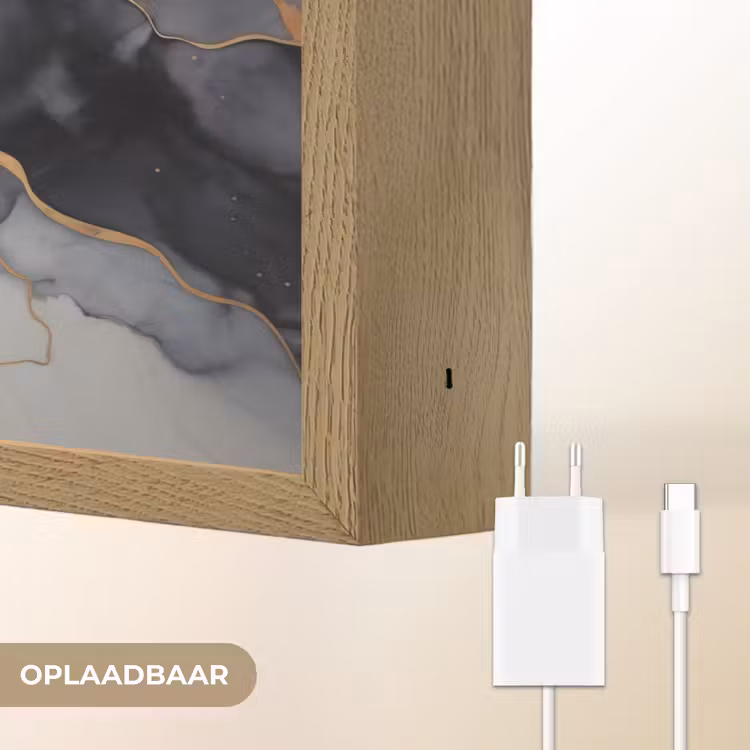 Lightbox - Wandlamp - Marmer - Zwart - Goud - Wit — 7