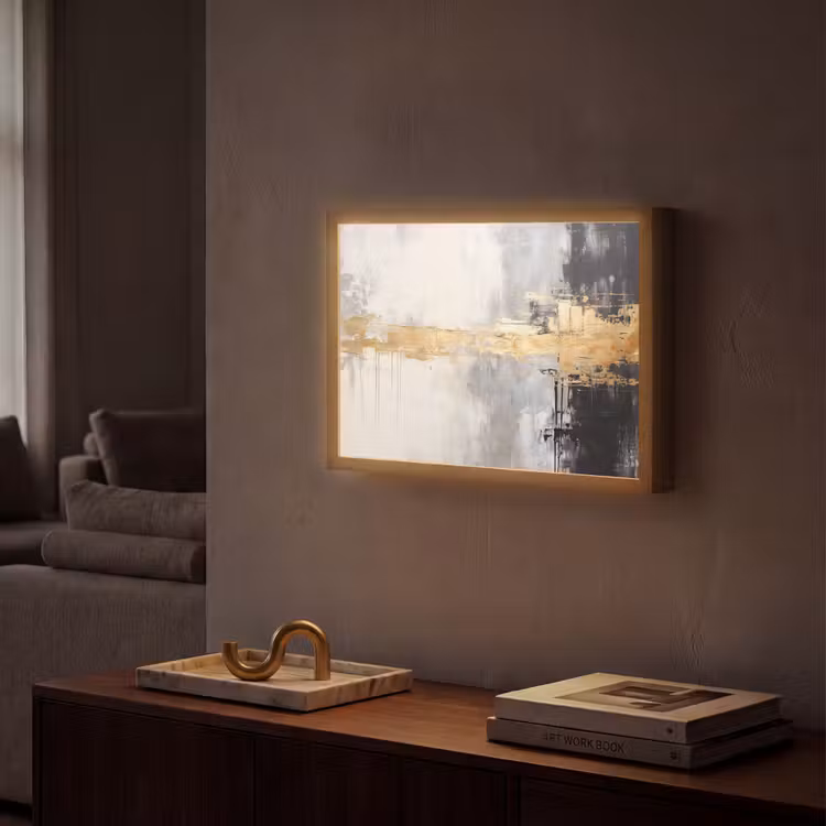 Lightbox - Wandlamp - Goud - Luxe - Acryl - Kunst — 2