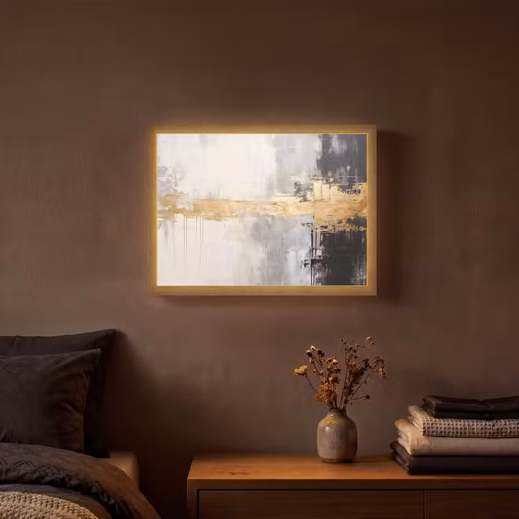 Lightbox - Wandlamp - Goud - Luxe - Acryl - Kunst — 3