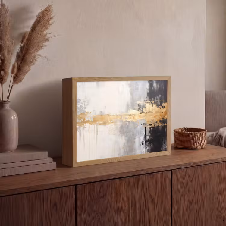 Lightbox - Wandlamp - Goud - Luxe - Acryl - Kunst — 4