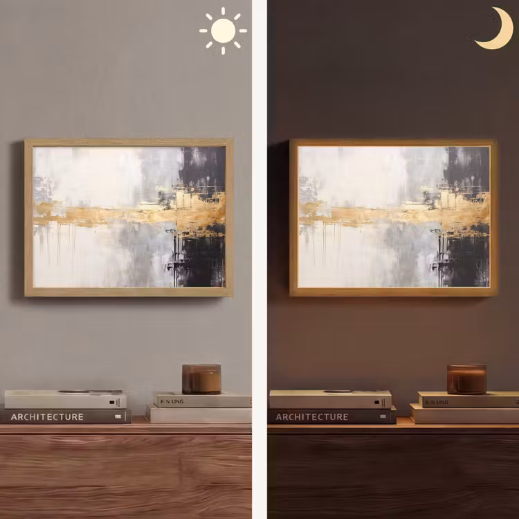 Lightbox - Wandlamp - Goud - Luxe - Acryl - Kunst — 6