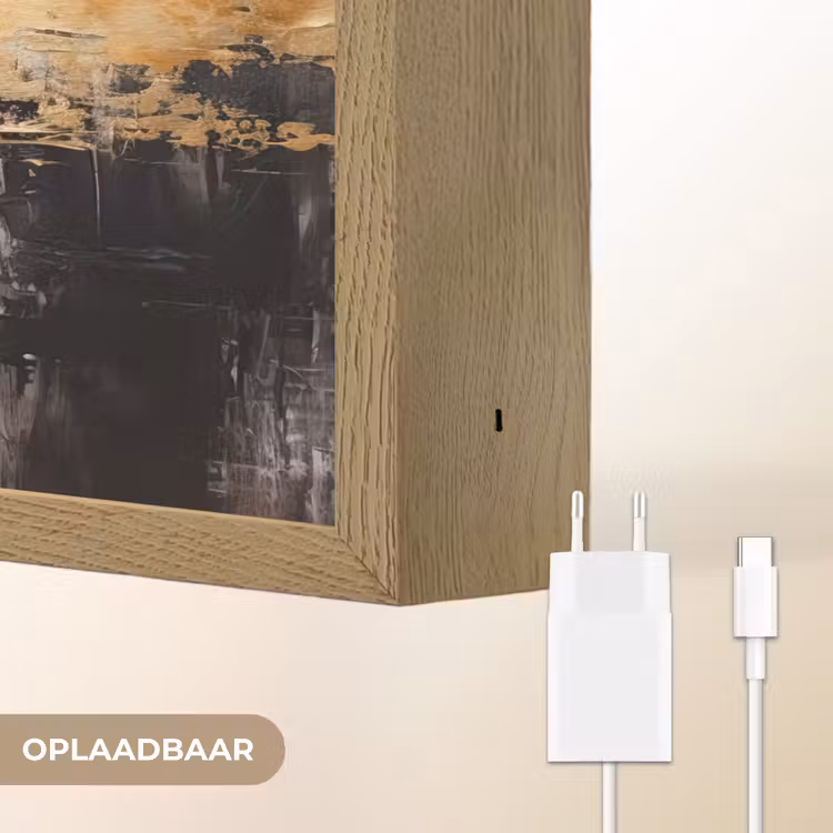 Lightbox - Wandlamp - Goud - Luxe - Acryl - Kunst — 7