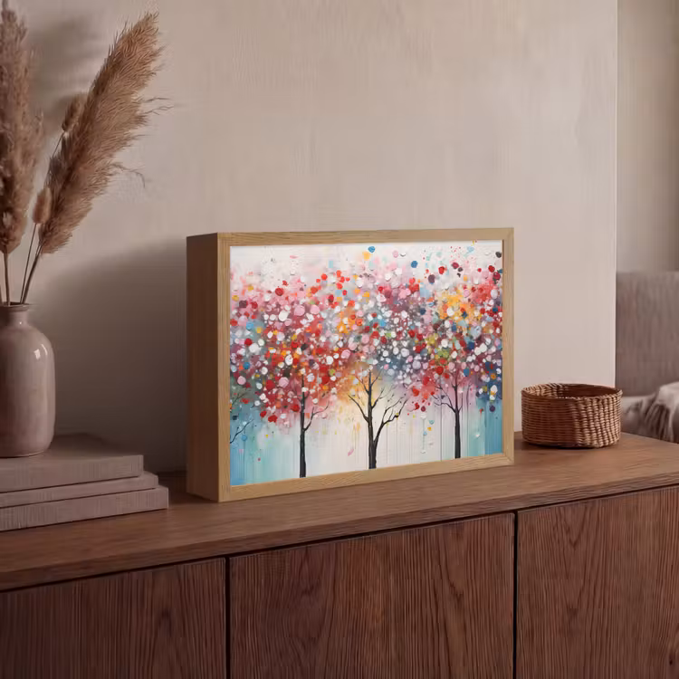 Lightbox - Wandlamp - Kunst - Bomen - Natuur - Acryl — 4