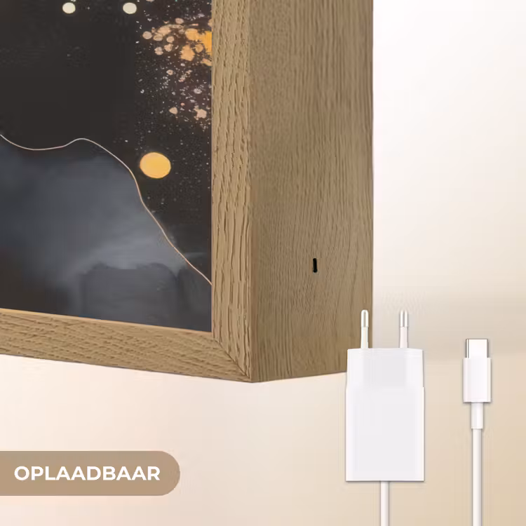 Lightbox - Wandlamp - Marmer - Goud - Zwart - Abstract - Modern — 7