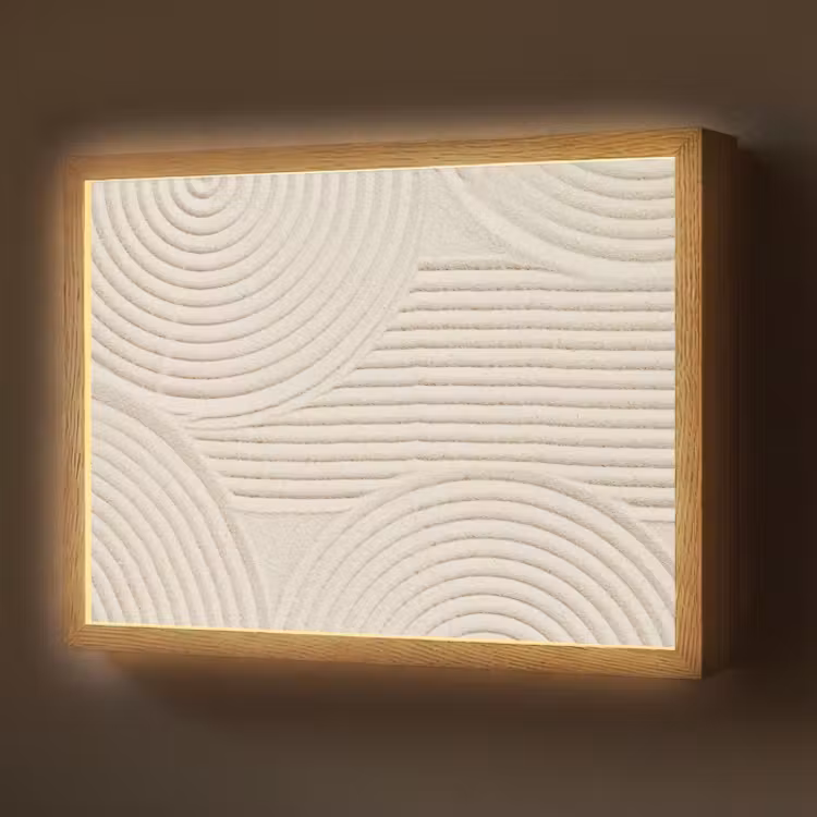 Lightbox - Wandlamp - Patroon - Abstract - Wit — 1
