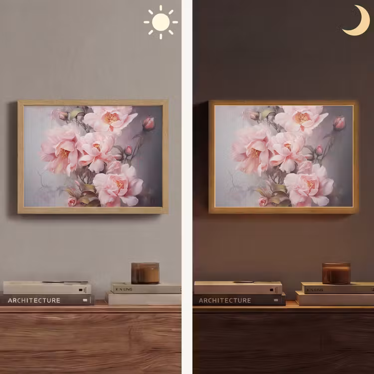 Lightbox - Wandlamp - Rozen - Bloemen - Roze - Kunst - Watercolor — 6