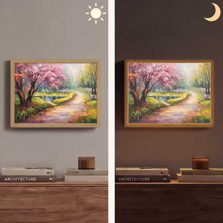Lightbox - Wandlamp - Watercolor - Natuur - Bomen - Kunst - Bloemen — 6