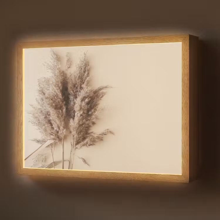 Lightbox - Wandlamp - Graan - Pastel - Natuur — 1