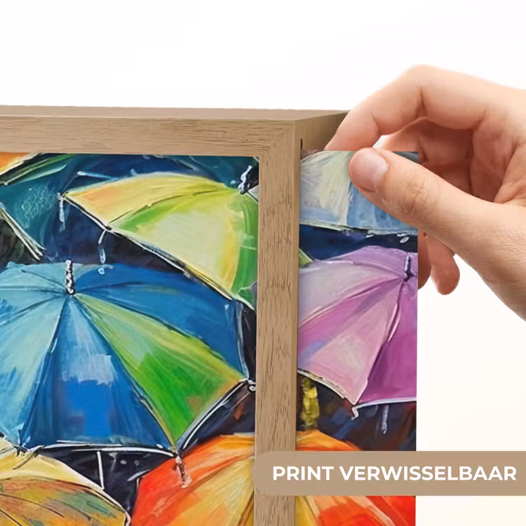 Lightbox - Wandlamp - Paraplu's - Schilderij - Kunst - Regenboog — 5
