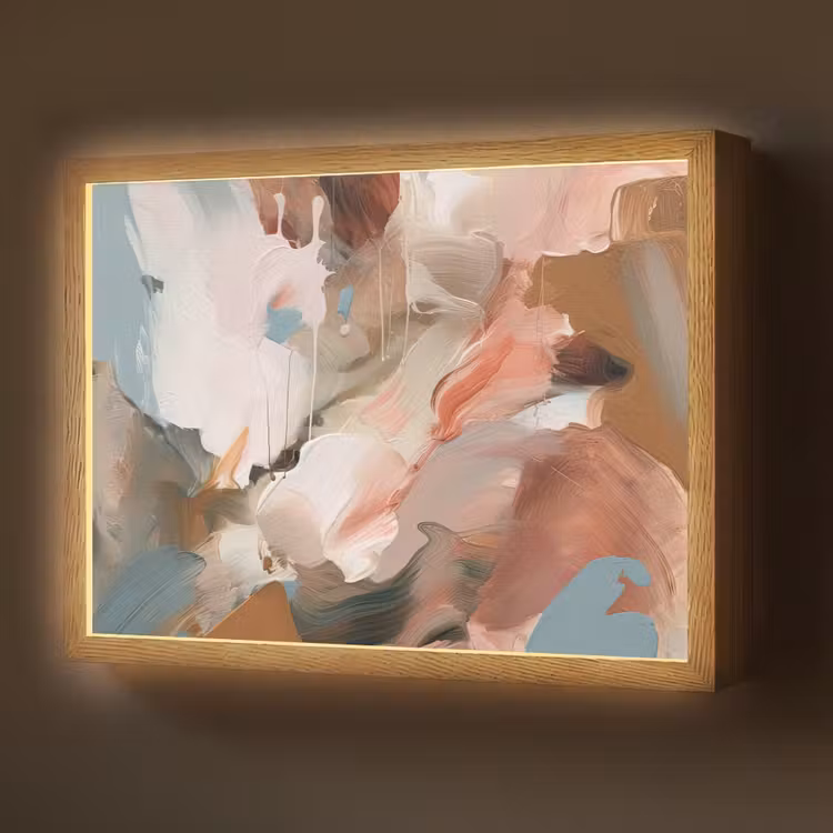 Lightbox - Wandlamp - Verf - Kleuren - Abstract - Kunst — 1
