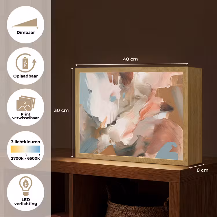 Lightbox - Wandlamp - Verf - Kleuren - Abstract - Kunst — 10