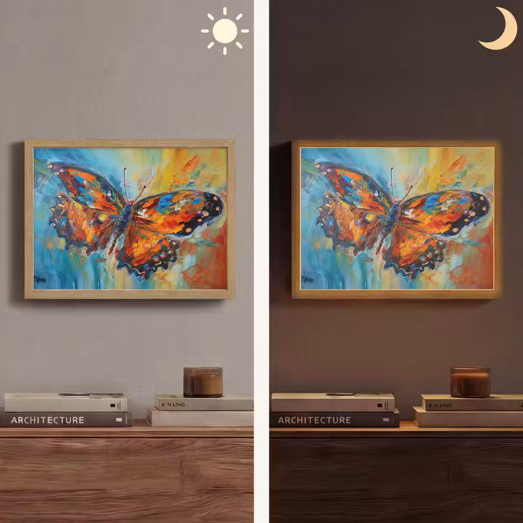 Lightbox - Wandlamp - Vlinder - Kleuren - Kunst - Schilderij — 6