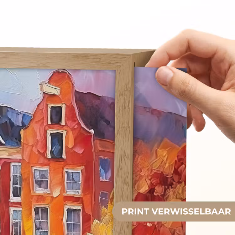 Lightbox - Wandlamp - Grachtenpanden - Kunst - Schilderij - Amsterdam — 5