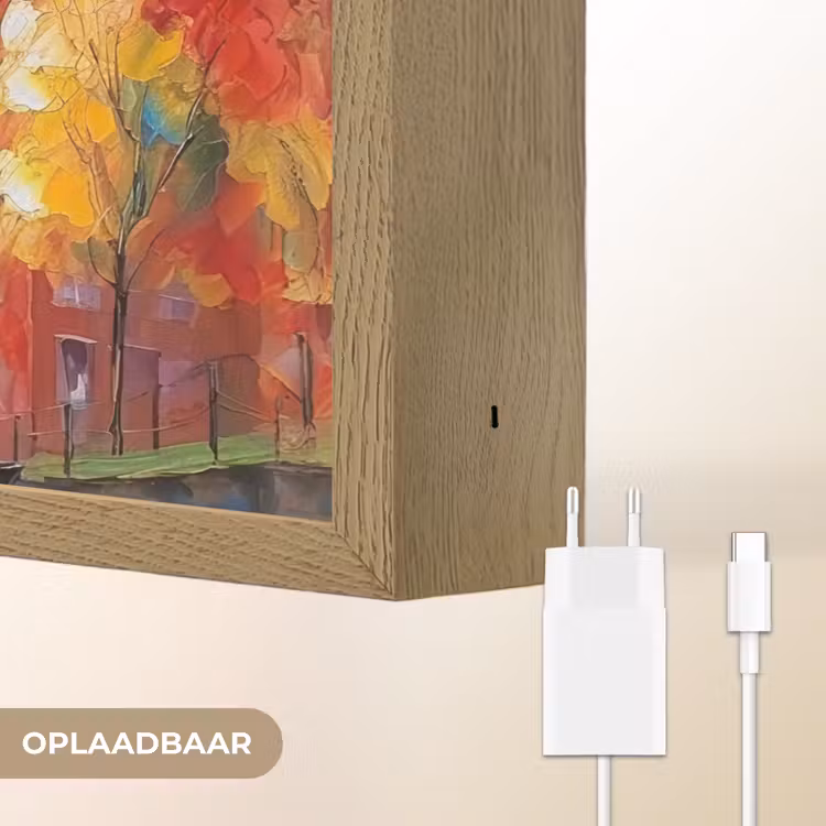 Lightbox - Wandlamp - Grachtenpanden - Kunst - Schilderij - Amsterdam — 7