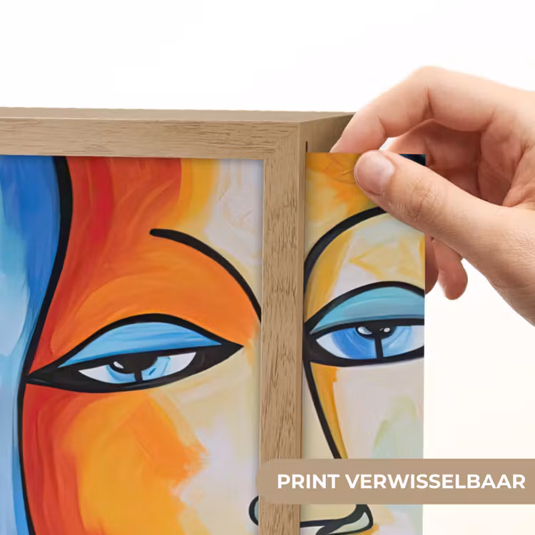 Lightbox - Wandlamp - Hoofd - Olieverf - Schilderij - Kleurrijk — 5