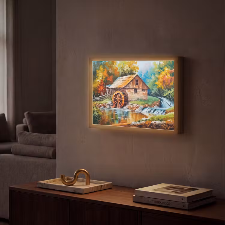 Lightbox - Wandlamp - Landschap - Schilderij - Huis - Kunst - Herfst — 2